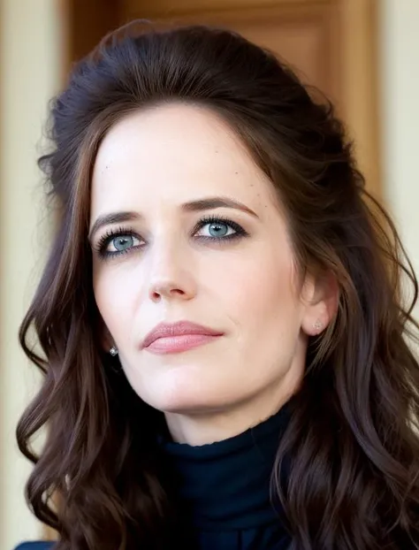 sks woman <lyco:evaGreen_v10:1.0>, a faint smile