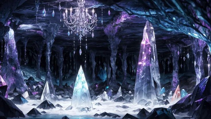 (blur:1.3),(very detailed:1.4),(high resolution:1.1),
(Magical Crystal Caves with Luminescent Stones:1.3) BREAK