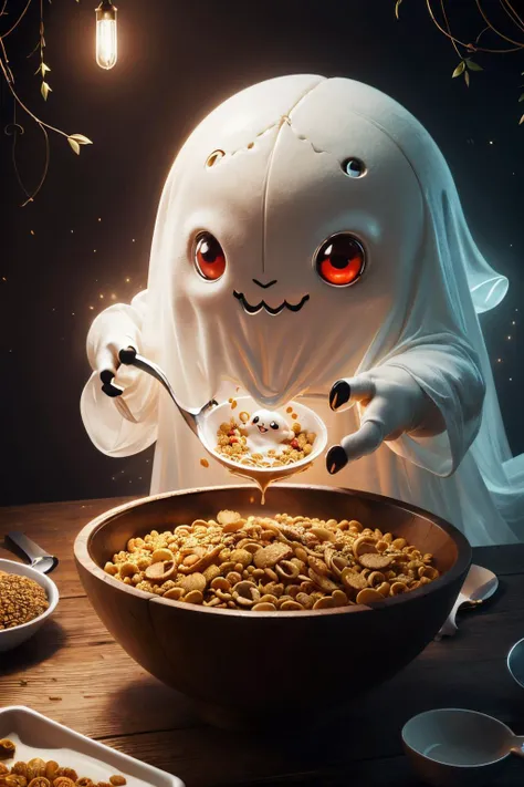 terror, scary, <lora:CarnageStyle:.7>
Cute_Ghost, pokemon (creature), ghost, floating, red eyes, looking happy, smiling,
inside, kitchen, table, eating a bowl of cereal, night, dark, extreme detail, masterpiece, <lora:Cute_Ghost_Anime:.8>