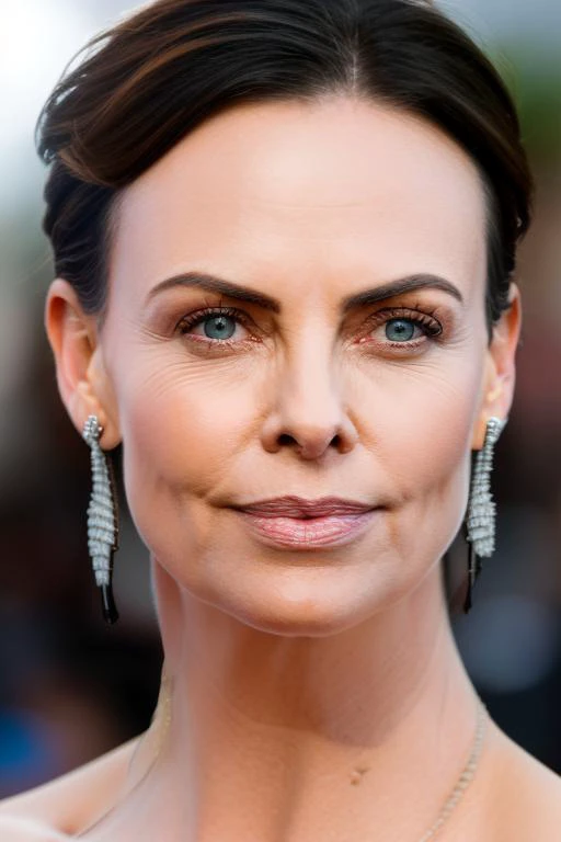 raw photo portrait, medium close shot, sd15-charlize-theron woman, (medium closeup:1.4), elegant, intricate, dslr, 8k, uhd, 1girl