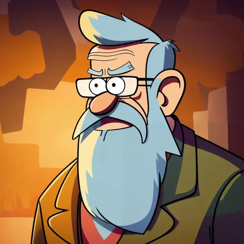 an old man with a beard, detailed illustration, cartoon, in the style of gravityfalls, <lora:gravityfalls_v1:0.5>