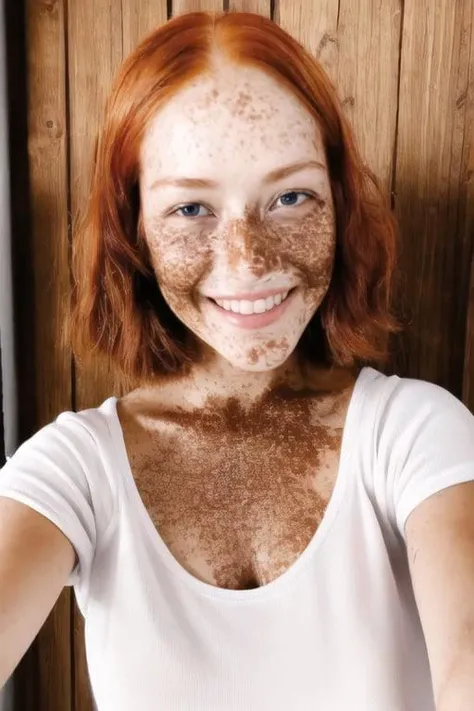 Redhead with freckles