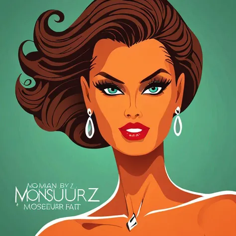 Vector art, a woman by monsieur z   <lora:Monsieur_Z_Style_XL-000010>