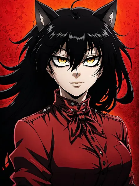 masterpiece,high quality,
, <lora:hellsing_ultimate_style:0.8>,
hellsing_ultimate_style,
1girl,solo,portrait,catgirl,black hair