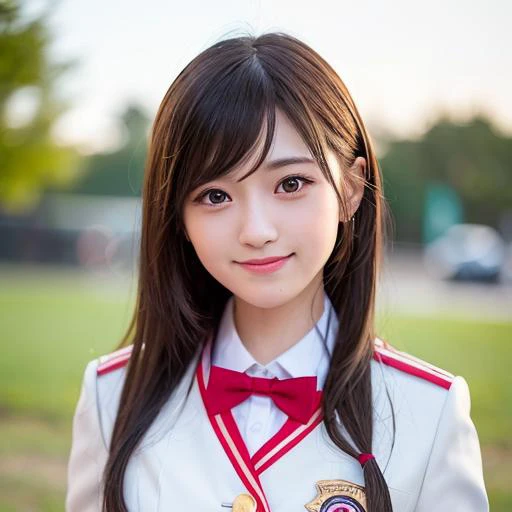 one teenage cute girl in AKB48 uniform, 
AKB48 Team TP, AKB48 uniform,
(masterpiece, best quality:1.2), ultra high res, (photorealistic:1.4), detailed skin, cinematic lighting,
friendly, intelligent, conversation engaging, happy,
kind, energetic, cheerful,...