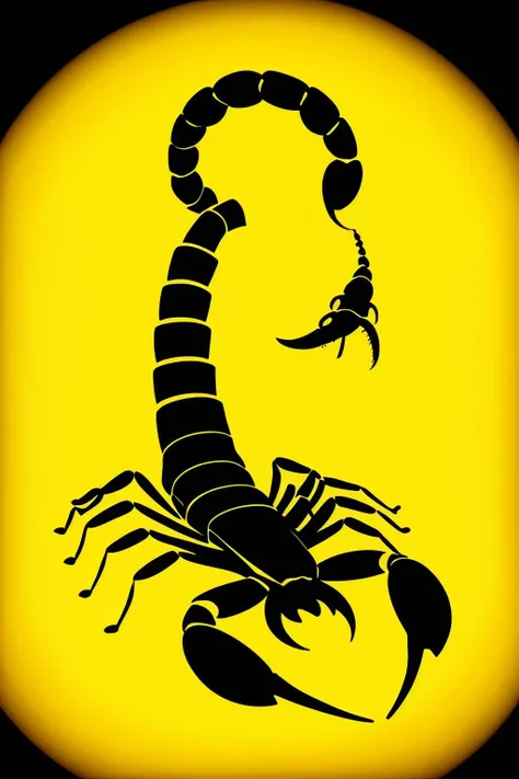 (Realistic:1.5) EdobScorpion, striped background, spider, nature, shoes, circle, lights, phosphophyllite, rope, yellow background, beetle, silhouette,  <lora:EdobScorpionArtistic_v1.0:0.8>