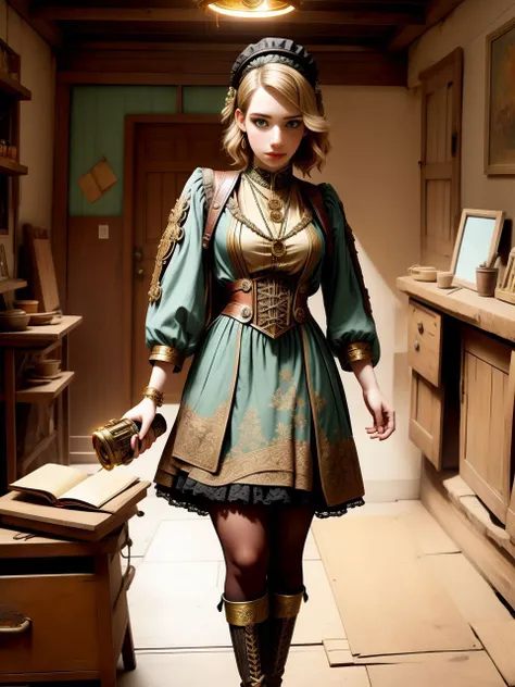 ((sfw)),photo RAW, portrait,
emma roberts steampunk daywear outfit, 
masterpiece, award winning photography, lighting, perfect composition, high detail, hyper realistic,dramatic lighting, epic, real life, <lora:LORA-XenoDetailer-v2:0.66>