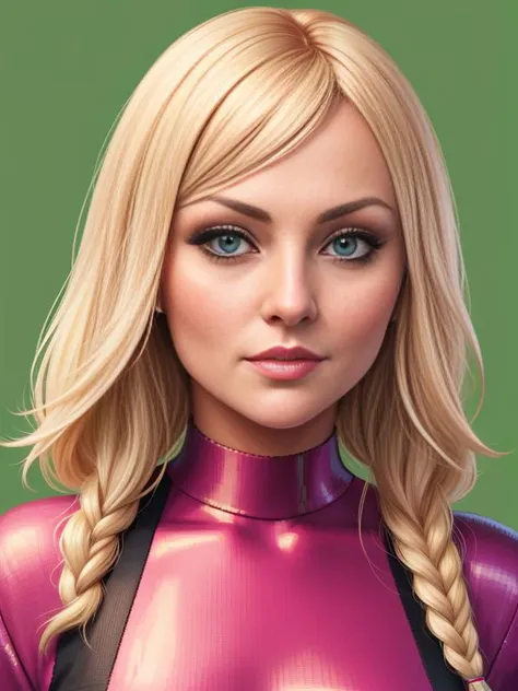 3/4 shot, medium shot portrait, 
 malin akerman  ,  art cute game pixel art style by nouni