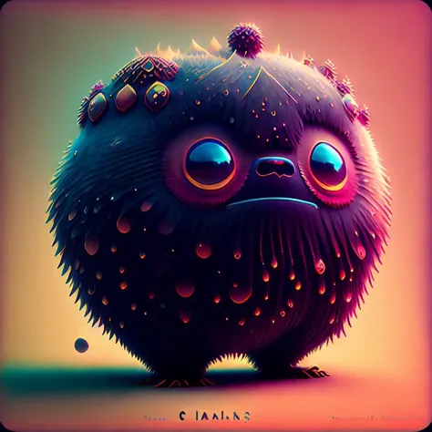 close up full-body portrait of cutecreature style a whimsical volcano creature, solo