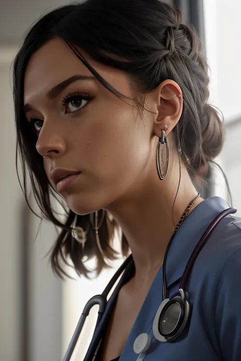 photo of (CoJa01:0.99),a woman as a nurse, modelshoot style, (extremely detailed CG unity 8k wallpaper), photo of the most beautiful artwork in the world, professional majestic oil painting by Ed Blinkey, Atey Ghailan, Studio Ghibli, by Jeremy Mann, Greg M...