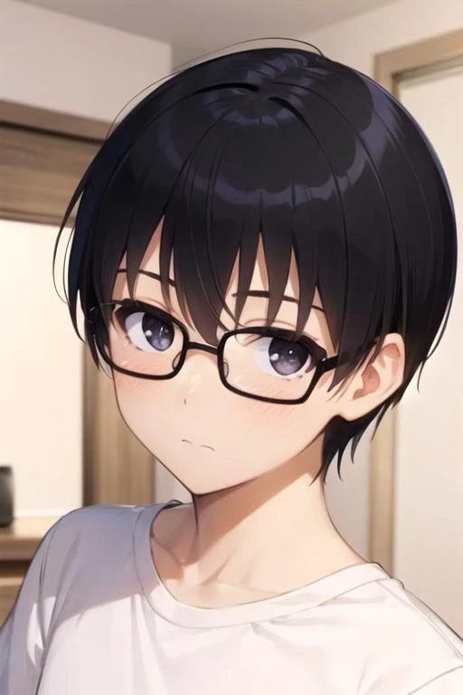 masterpiece, best quality, sketch, 1boy, solo, male focus, looking at viewer, , depth of field, , , <lora:tomoya_aki:0.70>, tomoya_aki, black hair, black eyes, opaque glasses, , , 8k resolution