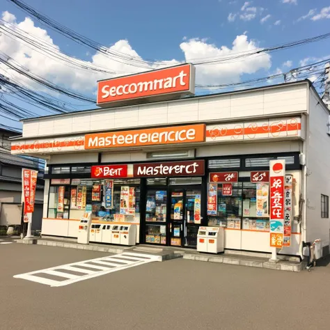 コンビニの外観S SDXL