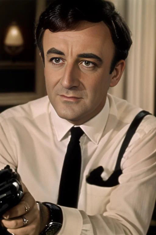 man, portrait of petersellers as james bond, color, low key, dark, beautiful face, <lora:LowRa:0.5> <lora:PeterSellers_SD1.5_V1:1>