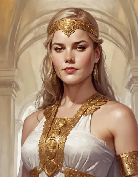 (ohwx woman) <lora:cornish_lora_sdxl_v1-000008:1>  as a roman queen, fantasy, intricate, artstation, full body, concept art, smooth, sharp focus by huang guangjian and gil elvgren and sachin teng, 8 k