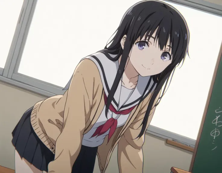 score_9, score_8_up, score_7_up, source_anime,
naokaueno, <lora:naoka-ueno-movie-ponyxl-lora-nochekaiser:1>,
naoka ueno, long hair, bangs, black hair, purple eyes,
school uniform, serafuku, cardigan, sailor collar, skirt, black skirt, pleated, neckerchief,...