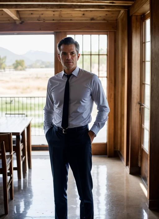 RAW portrait photo of handsome young sks person, Dress pants and a blouse, natural lighting, by Dorothea Lange, detailed face, UHD, absurdres, epic scene composition,
cinematic look, Fujifilm XT3, dslr, high quality, film grain
<lora:locon_timothyolyphant_...