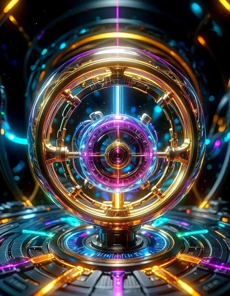 gyroscope, extreme sharp focus, highly detailed, plasma, 8k hdr, high quality, specular, glow,