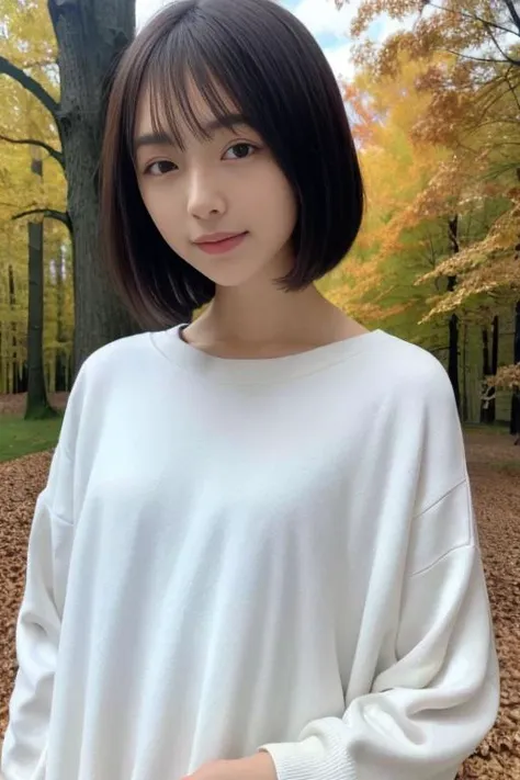 1girl,(wearing autumn clothes:1.2),(RAW photo, best quality), (realistic, photo-realistic:1.4), masterpiece, an extremely delicate and beautiful, extremely detailed, 2k wallpaper, Amazing, finely detail, extremely detailed CG unity 8k wallpaper, ultra-deta...