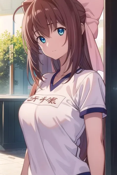 otomeasakura, <lyco:otomeasakura-lyco-nochekaiser:1>,
otome asakura, long hair, brown hair, bow, ahoge, hair bow, pink bow, blue eyes,
BREAK gym uniform, buruma, red buruma,
BREAK looking at viewer,
BREAK indoors, classroom,
BREAK <lyco:GoodHands-beta2:1>,...