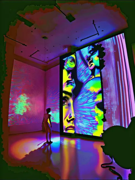 <lora:VIDEOINSTALLATION:1>VIDEO INSTALLATION style by Nam June Paik