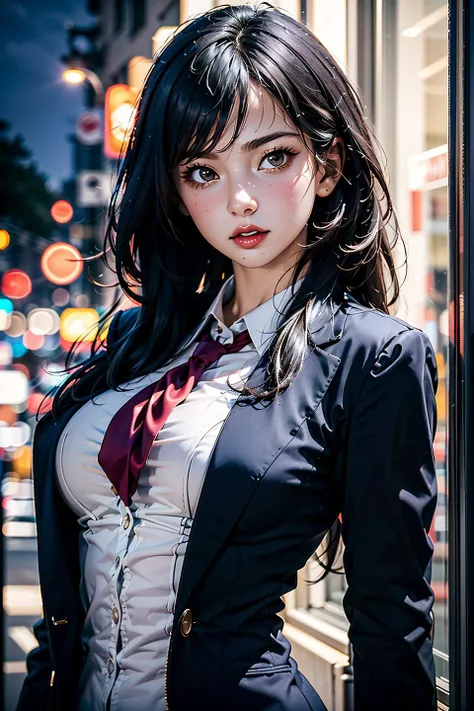 masterpiece,ultra highres,ultra detailed,best quality,
1girl,business suit,open clothes,solo,upper body, <lora:Choiyujin_v2:0.8>large breasts,