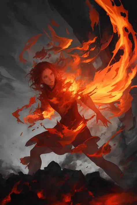a word on fire and in turmoil,
