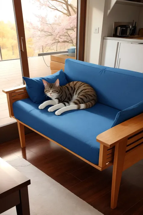 sleeping cat,