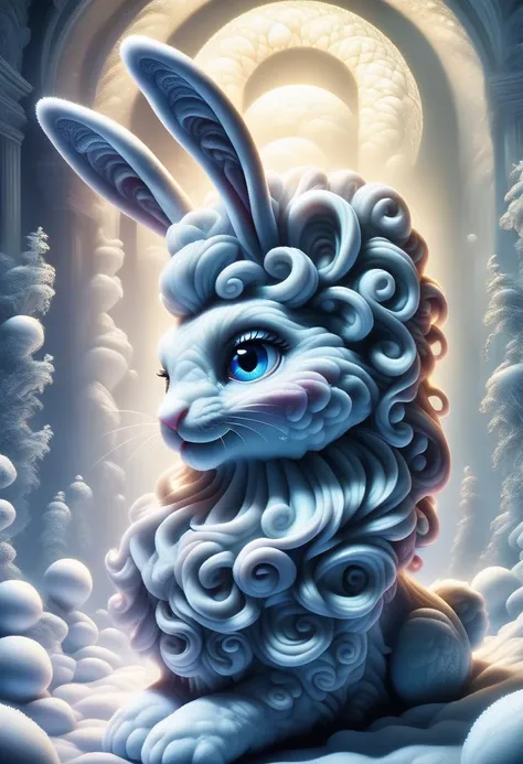 score_9, score_8_up, score_7_up, score_6_up, score_5_up, score_4_up, <lora:SDXLFestiveSnow:1> SnowStyle, an adorable lil bunny, highly detailed clean, beautiful detailed intricate, 8K, sharp focus, dim dusk, atmospheric lighting,