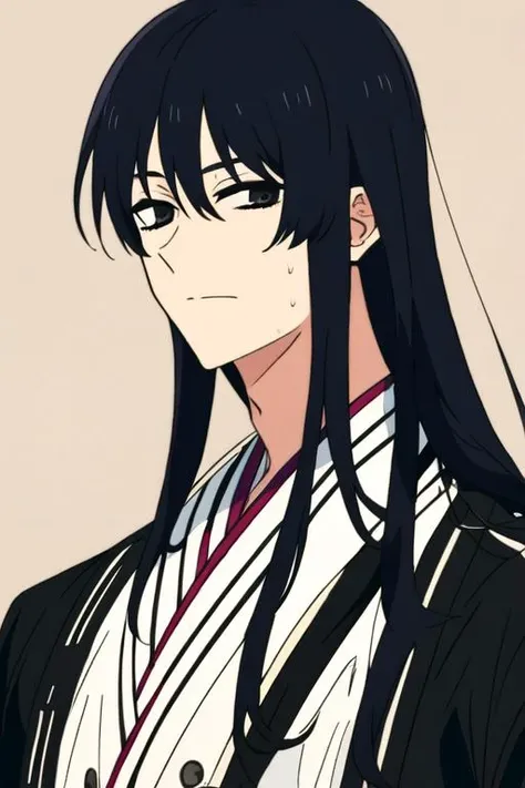 masterpiece, best quality, high quality, 1boy, solo, male focus, looking at viewer, upper body, <lora:touma_yamada_asaemon:0.74>, touma_yamada_asaemon, black hair, long hair, black eyes, , gakuran