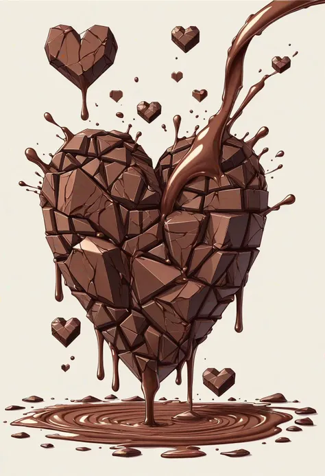 DonMG30T00nXL 2D illustration heart, chocolate volatile water <lora:DonMG30T00nXL-000008:1>