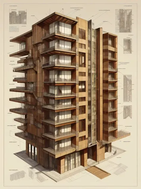 <lora:SteampunkSchematicsv2-000009:0.9>,An assembly drawing SteampunkSchematics of a brutalist house with windows, construction lines, dimensions, ultra detailed, Hyperrealistic, sharp focus,