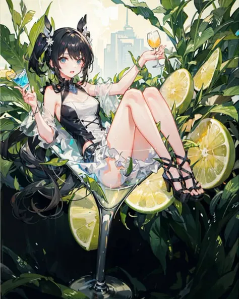 【Concept】Girl In Cocktail Glass 鸡尾酒杯中的女孩