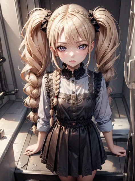 8k, masterpiece, highly detailed, cute girl, <lora:n15g_aio_hairstyles-1.0:0.8>, mega twintails, double braids