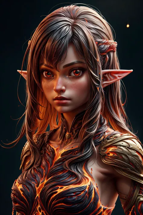 (1 girl),(fractal art:1.3),colorful, (1girl),(fractal art:1.3),colorful, female elf warrior ,volumetric lighting,photorealistic <lora:more_details:1> <lora:ral-lava-sd15:0.8> ral-lava