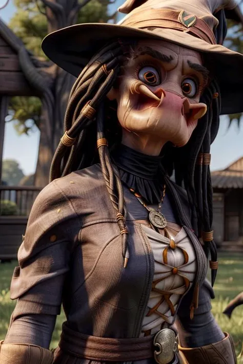 ((( witch))), yautja, detailed face, happy, looking at viewer, long dreadlocks, HD, Ultra detail, <lora:yautja-10 LORA:1.2>, <lora:add_detail LORA:1.2>