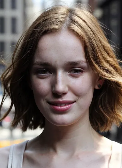 photo of sks woman, pale skin, working class in new york city, upper body, detailed skin, 20 megapixel, canon eos r3, detailed skin, detailed, detailed face, <lora:locon_elizabethhenstridge_v1_from_v1_64_32:1>