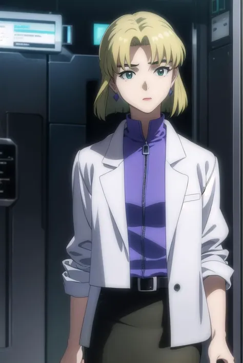 ritsukoakagi, <lyco:ritsuko akagi rebuild-lyco-nochekaiser:1>,
ritsuko akagi, short hair, blonde hair, mole, mole under eye, (pa...