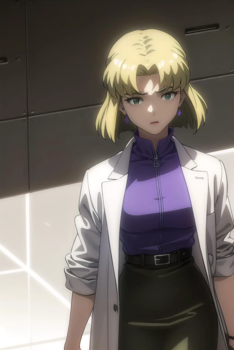 ritsukoakagi, <lyco:ritsuko akagi rebuild-lyco-nochekaiser:1>,
ritsuko akagi, short hair, blonde hair, mole, mole under eye, (pa...