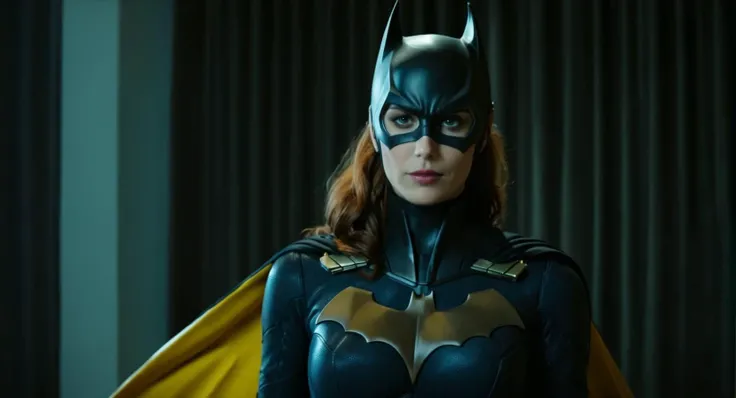 breathtaking, (Cinematic Film stock footage style) in (arri alexa style) (Kodak film print style),
 <lora:Batgirl:1>
Batgirl a woman wearing a Batgirl mask with a cats claws on it
 <lora:nsfw-xl-2.0:1>, award-winning, professional, highly detailed