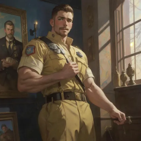 attractive male firefighters of boston, painting by tom of finland, gaston bussiere, craig mullins, j. c. leyendecker, claude monet  portrait, oil on canvas, masterpiece, trending on artstation, featured on pixiv, cinematic composition, extreme detail