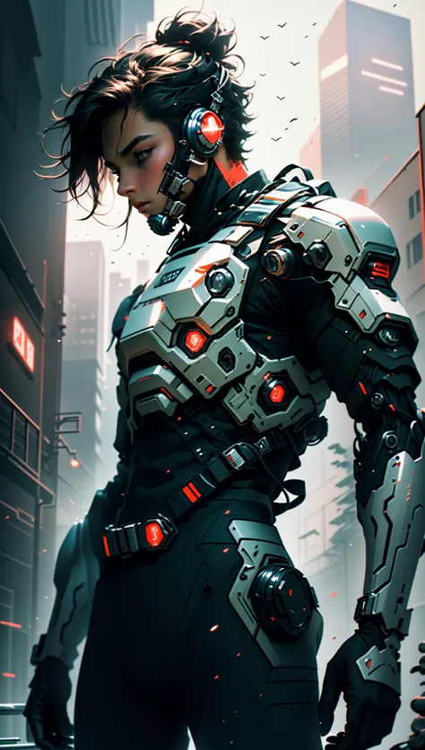 ((Best quality)), ((masterpiece)), (highly detailed:1.3), In a sprawling cyberpunk metropolis, dominated by towering skyscrapers and neon-lit alleys, a dystopian mega corporation known as OmniCorp reigns supreme. OmniCorp, driven by insatiable greed and power, has ventured beyond Earth's boundaries to exploit the vast resources of near-earth objects (NEOs) in a relentless pursuit of profit.Set in a gritty future, where the line between humanity and technology blurs, your images will depict the dark and ruthless world of NEO asteroid mining. Explore the juxtaposition of high-tech machinery, advanced robotics, and human labor as they collaborate to extract precious minerals and resources from the cold depths of space.Capture the scenes of colossal mining rigs, suspended in zero-gravity, relentlessly drilling into massive NEOs, their mechanical arms piercing through the rocky exterior. Show the workers, adorned in cybernetic suits, braving the harsh conditions of space to harvest the valuable ores, their faces obscured by gas masks and reflective visors.Amidst the cold and desolate asteroids, reveal the towering presence of the OmniCorp headquarters—a monolithic structure that casts a shadow over the workers below. Showcase the opulent offices and boardrooms, where executives make decisions that shape the destiny of both the company and the exploited masses.But beneath the shiny veneer of corporate power, unveil the simmering rebellion of the oppressed. Depict the clandestine activities of underground resistance movements, fighting against OmniCorp's iron grip on society. Show their covert operations, hacking into the corporation's networks, and plotting to expose its dark secrets.Incorporate elements of advanced technology, cybernetic enhancements, holographic displays, and augmented reality overlays to accentuate the cyberpunk atmosphere. Explore the contrast between the bleak and polluted cityscape and the infinite expanse of space, emphasizing the impact of humanity's insatiable appetite for resources.Ultimately, your series of images should evoke a sense of dystopian grandeur, showcasing the clash between corporate dominance, human resilience, and the fragile balance between man and machine in a world teetering on the edge of chaos.Let the cyberpunk aesthetics blend with the high-stakes world of asteroid mining, allowing your imagination to transport viewers to a future where the line between dreams and nightmares is blurred,HDR (High Dynamic Range),Ray Tracing,NVIDIA RTX,Super-Resolution,Unreal 5,Subsurface scattering,PBR Texturing,Post-processing,Anisotropic Filtering,Depth-of-field,Maximum clarity and sharpness,Multi-layered textures,Albedo and Specular maps,Surface shading,Accurate simulation of light-material interaction,Perfect proportions,Octane Render,Two-tone lighting,Low ISO,White balance,Rule of thirds,Wide aperature,8K RAW,Efficient Sub-Pixel,sub-pixel convolution,luminescent particles<lora:niji_20230529141232:0.8>