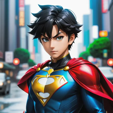 a photo of an anime superhero