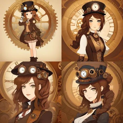 1girl, steampunk