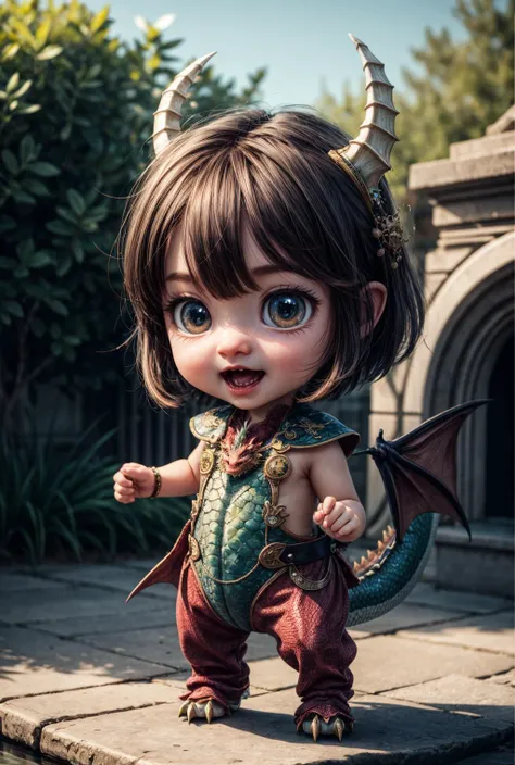 a close up of a small child dressed as a dragon