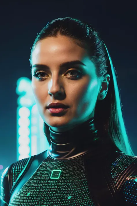 mvl in cyber neon lighting, futurism, intricate futuristic jewelry accessories, cyberpunk glossy black latex turtleneck, hyper photorealistic, crispy quality, digital photography, trending in artstation, trending in pinterest, cinematic, 4 k ultra hd, art ...