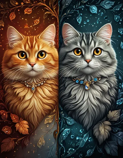 novuschroma69 dual dichotomy cute tabby cats, jewels <lora:novuschroma69 dual:1.45> <lora:sdxl_lightning_8step_lora:1>