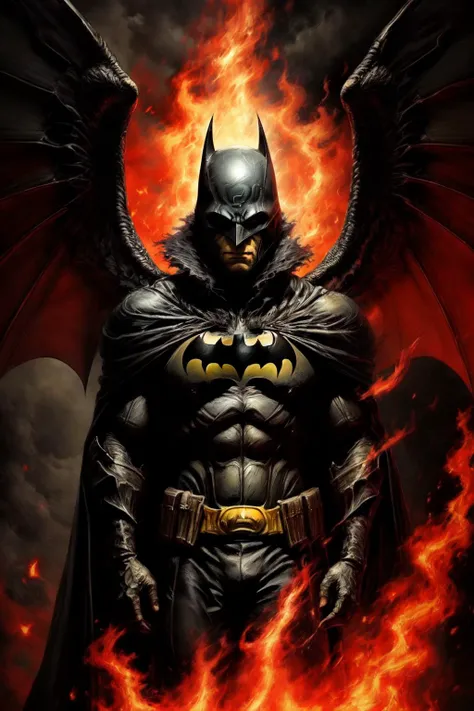 (masterpiece, best quality) , darkened, (portrait:1.3),  batman standing, dark side, darkness, fire wings,   <lora:darkened:0.8>  <lora:add_detail:0.7>   <lora:epi_noiseoffset2:0.8>