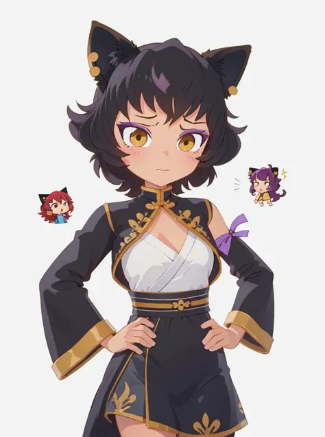 8k, highly detailed, mature female,
<lora:kali_belladonna-SD-1.0:1.0> kali belladonna, ((chibi)),
prom dress,
simple background,
side on,
hands on hips,
disgusted