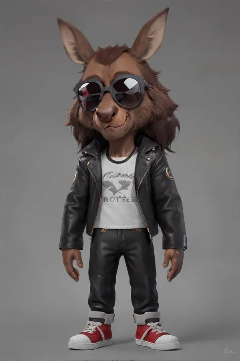 <lora:styleesh:0.7>, anthropomorphic moose wearing leather jacket and sunglasses, no humans, <clip:skip:2>, masterpiece, 8k, high resolution, shallow depth of field, sharp focus