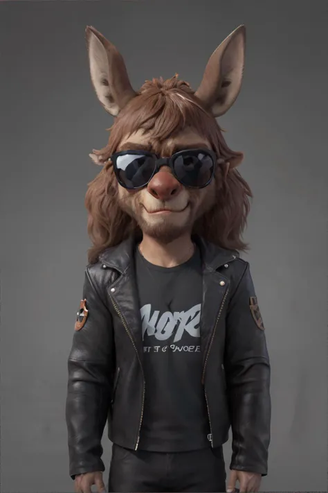 <lora:styleesh:0.7>, anthropomorphic moose wearing leather jacket and sunglasses, no humans, <clip:skip:2>, masterpiece, 8k, high resolution, shallow depth of field, sharp focus